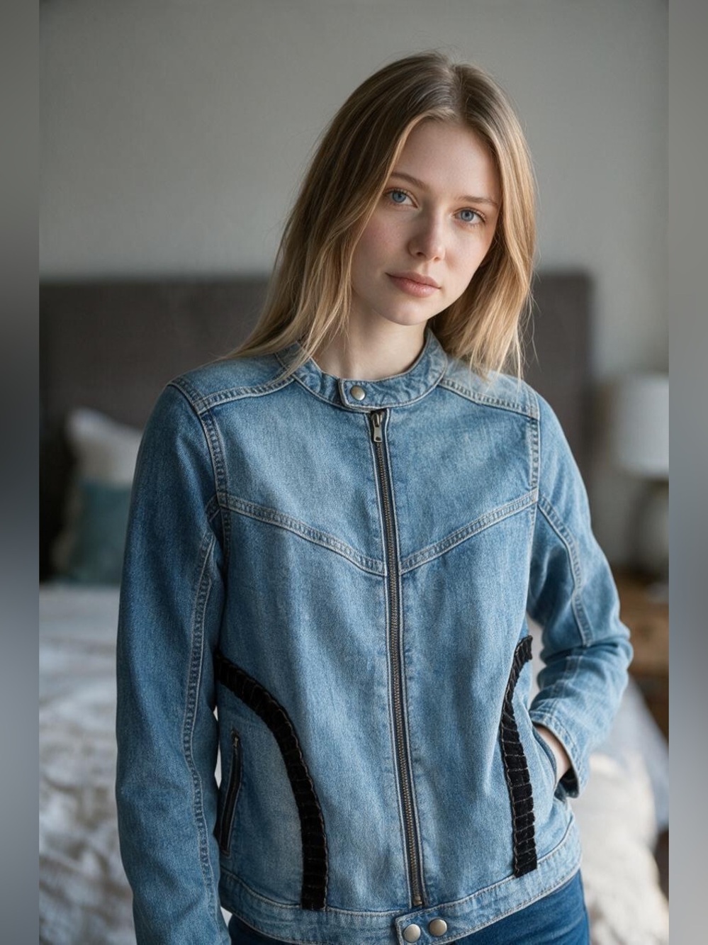 NWT Wild Fable Upcycled Denim Jacket